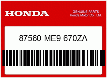 Honda VORSICHTSMARKE, FAHREN *T, Honda-Teilenummer 87560ME9670ZA