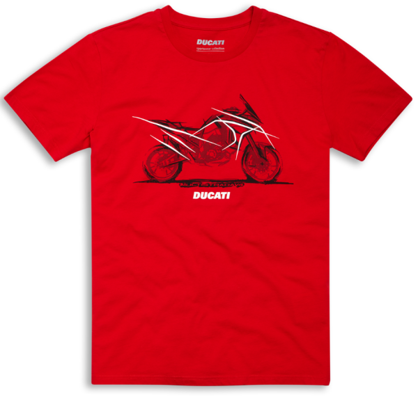 Ducati original T-SHIRT MULTISTRADA V4 ROT