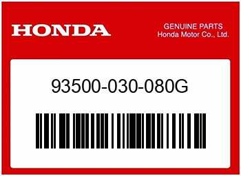 Honda KEGELKOPFSCHRAUBE, 3X8, Honda-Teilenummer 93500030080G