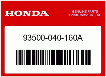 Honda KEGELKOPFSCHRAUBE, 4X16, Honda-Teilenummer 93500040160A
