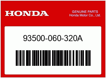 Honda KEGELKOPFSCHRAUBE, 6X32, Honda-Teilenummer 93500060320A