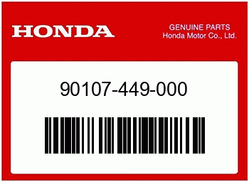 Honda FESTSTELLSCHRAUBE, STURZH, Teilenummer 90107449000
