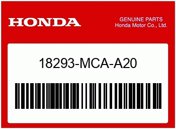 Honda GUMMI, SCHUTZDICHTUNG, Honda-Teilenummer 18293MCAA20