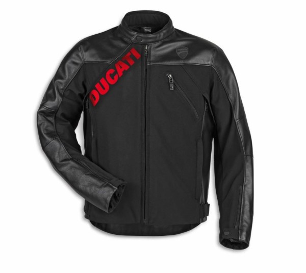 DUCATI LEDER-TEXTILJACKE LOGO C1