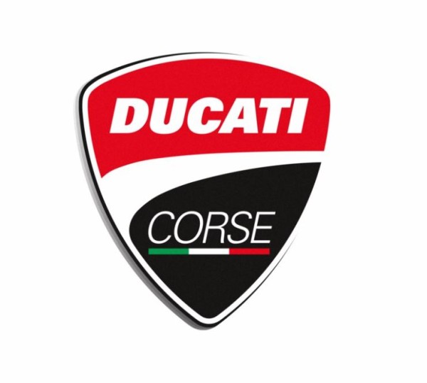 DUCATI CORSE METALLSCHILD