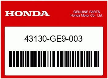 Honda TEIL WIRD AUSVERK., Honda-Teilenummer 43130GE9003