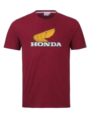 HONDA TEE-SHIRT VINTAGE HONDA BURGUNDY