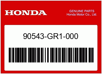 Honda BEFESTIGUNGSGUMMI, Honda-Teilenummer 90543GR1000