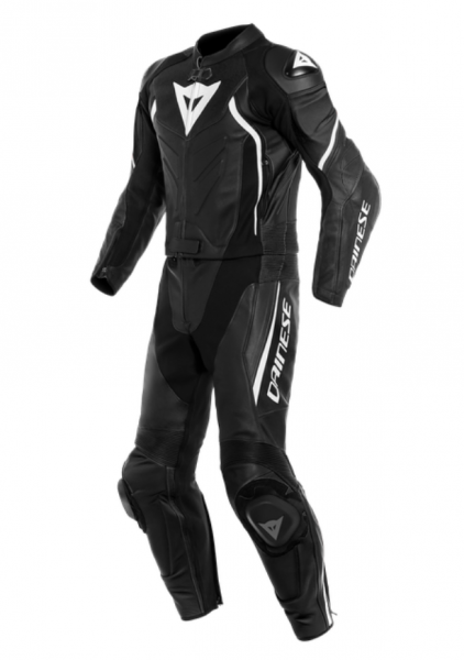 Dainese AVRO D2 Zweiteiler Lederkombi Schwarz/Weiß