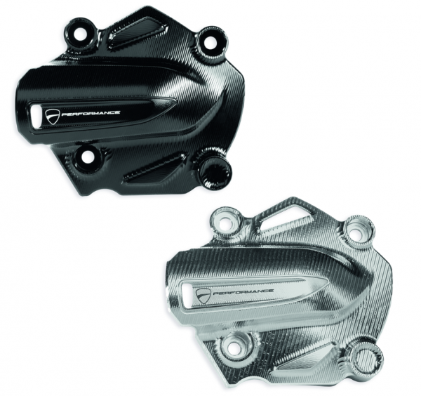 Ducati Original WASSERPUMPEN DECKEL ALUMINIUM CNC BLACK