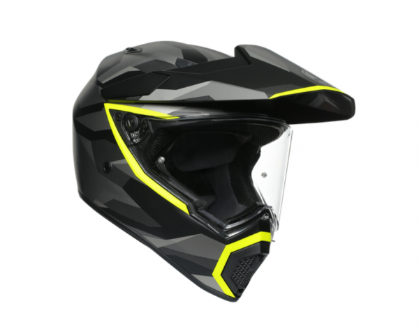 AGV AX9 Crosshelm Enduro E2205 Matt Schwarz/Gelb