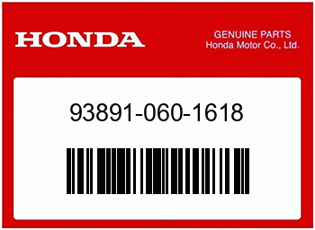Honda SCREW-WASHER,6X16, Honda-Teilenummer 938910601618