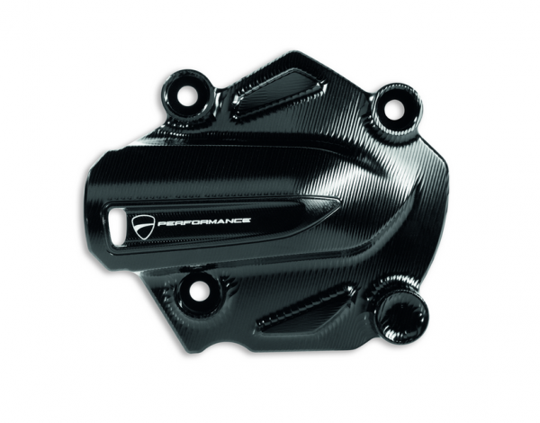 Ducati Original Wasserpumpendeckel aus Aluminium Schwarz Diavel Monster R