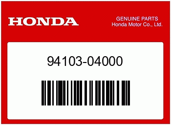 Honda GLATTE SCHEIBE, 4MM, Honda-Teilenummer 9410304000