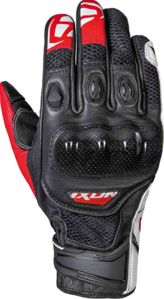 Ixon Rs Recon Air Motorradhandschuhe Schwarz/Rot/Weiß