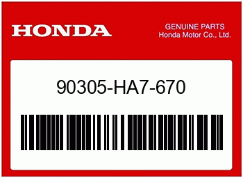 Honda ACHSMUTTER 16MM, Honda-Teilenummer 90305HA7670