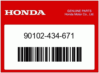 Honda SCHNEIDSCHRAUBE, Honda-Teilenummer 90102434671