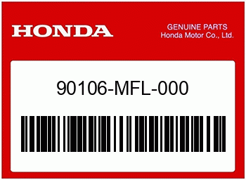 Honda SPEZIALSCHRAUBE, 6X17, Honda-Teilenummer 90106MFL000