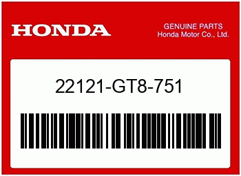 Honda ROLLE KOMPL., GEWICHT (HE, Honda-Teilenummer 22121GT8751
