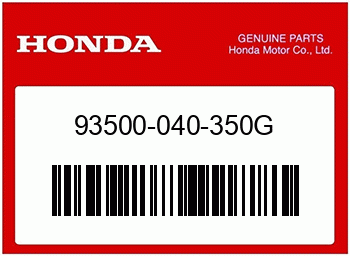 Honda KEGELKOPFSCHRAUBE, 4X35, Honda-Teilenummer 93500040350G