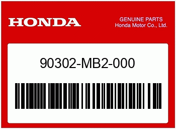 Honda SPEZIALMUTTER, 4MM, Honda-Teilenummer 90302MB2000